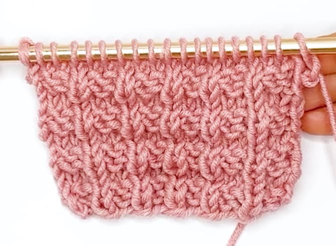 Comment tricoter le point de gaufre?