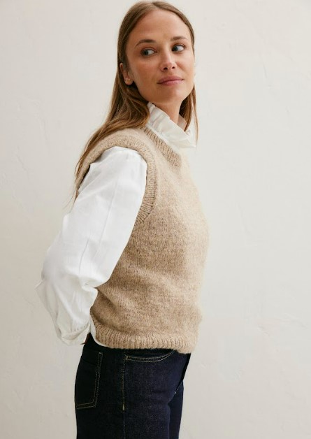 Tricoter un pull sans manche