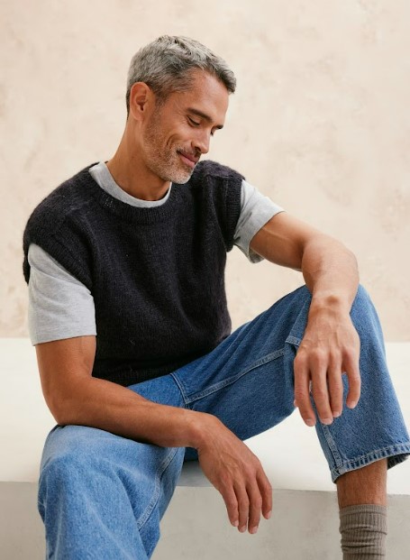 Tricoter un pull sans manche pour homme